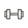 Icon representing fitness room amenity at Downtown