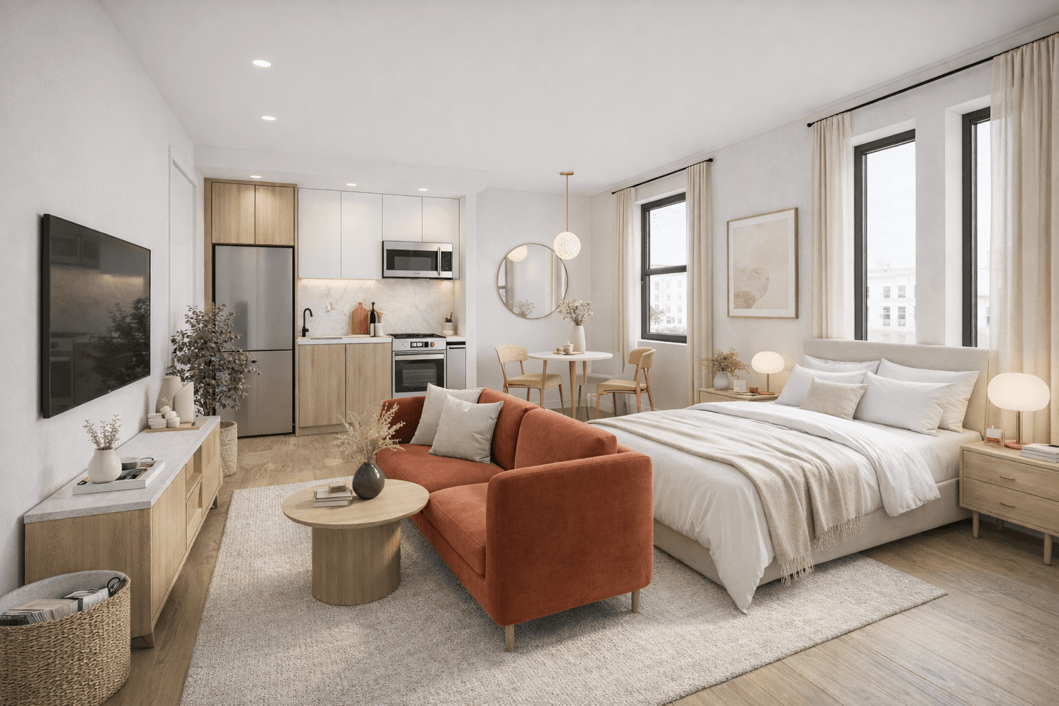 Studio Apartment, 1 Queen at Nester Finn Downtown Toronto