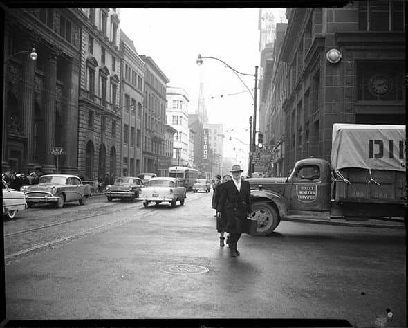 King Street, 1950s, City of Toronto Archives